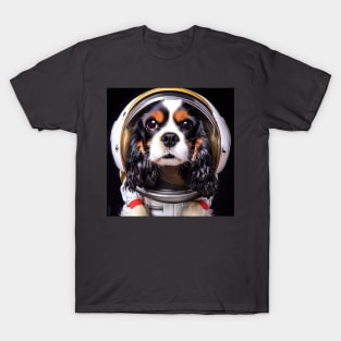 King Charles Cavalier in Space T-Shirt